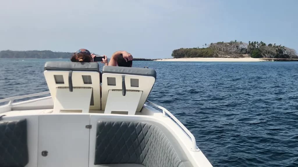 Gem Charters captain at the helm