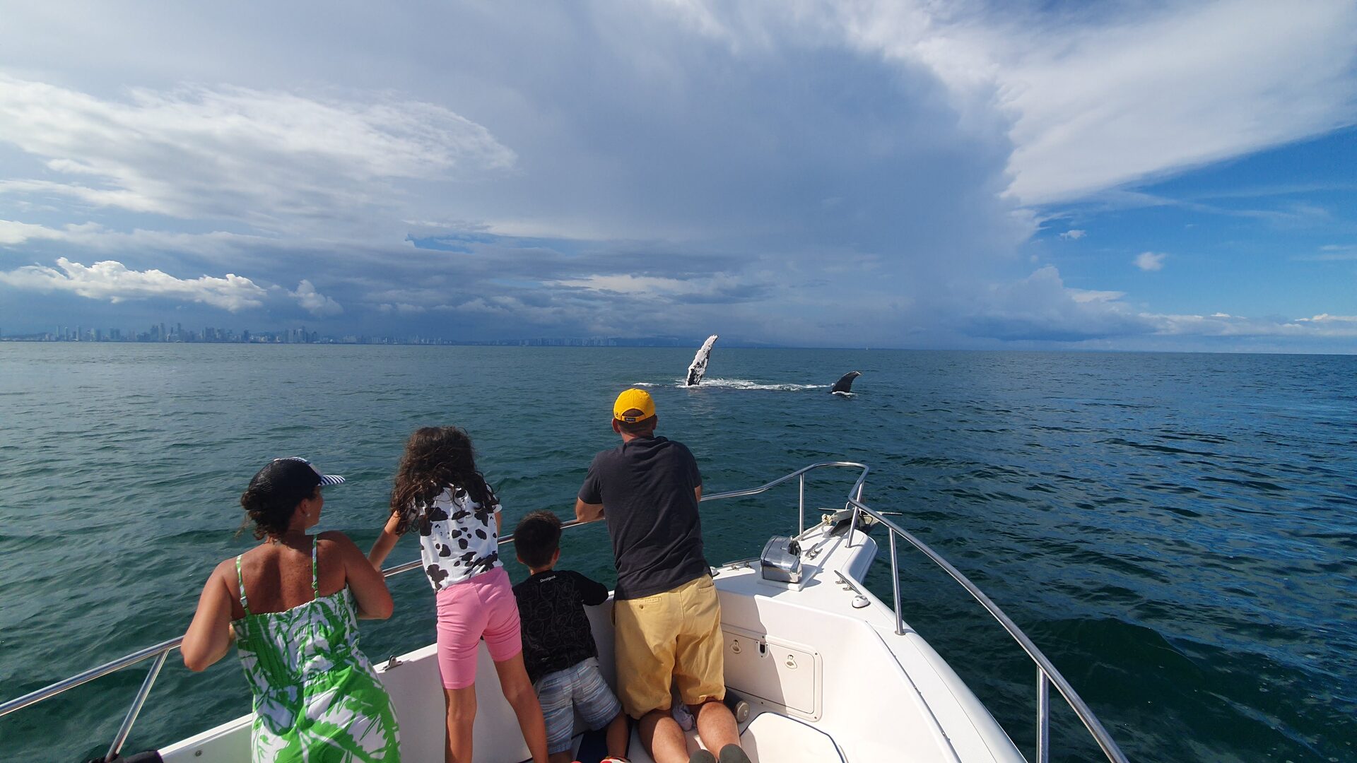 Ballena jorobada a pocos metros del yate — tour privado
