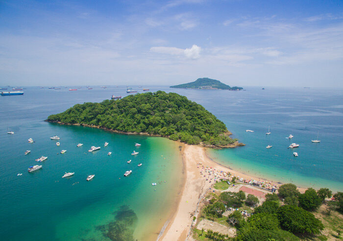 Vista aérea Isla Taboga