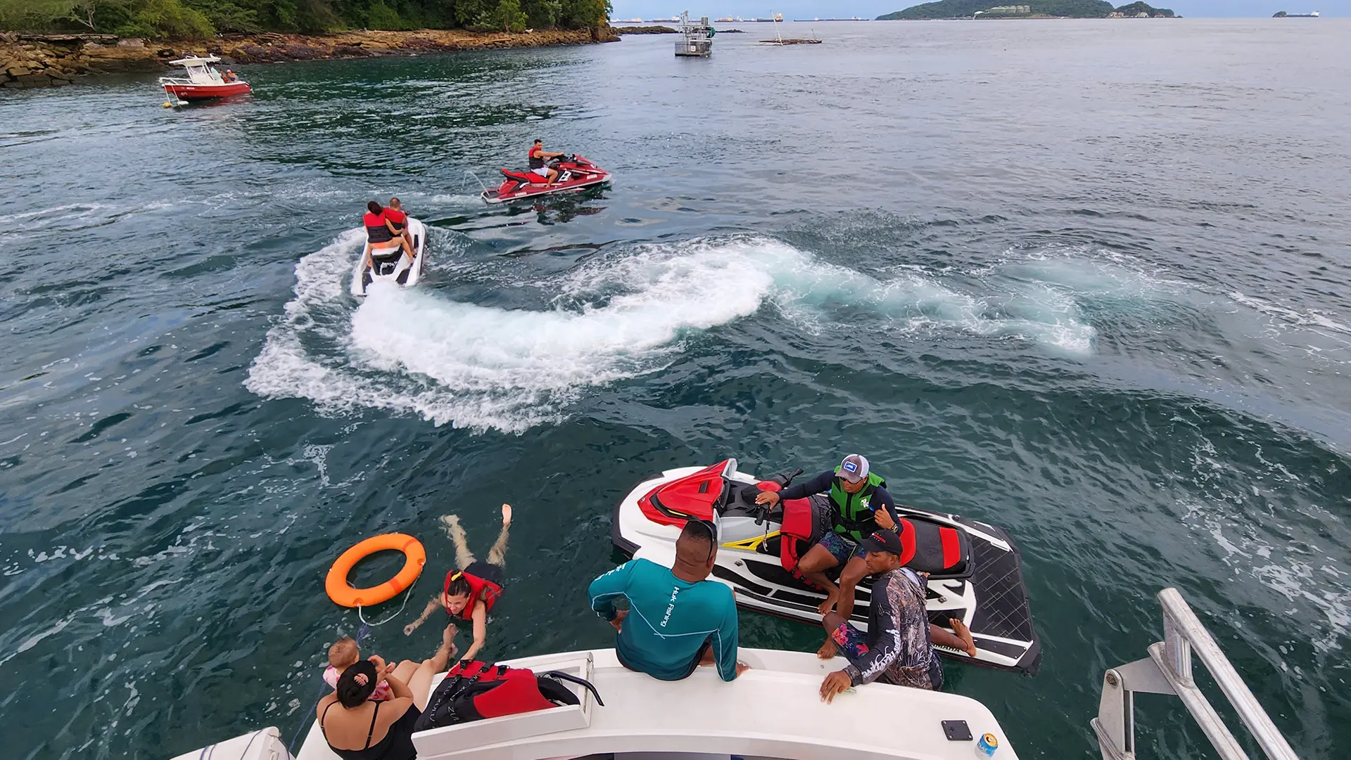 Yacht party in Panama