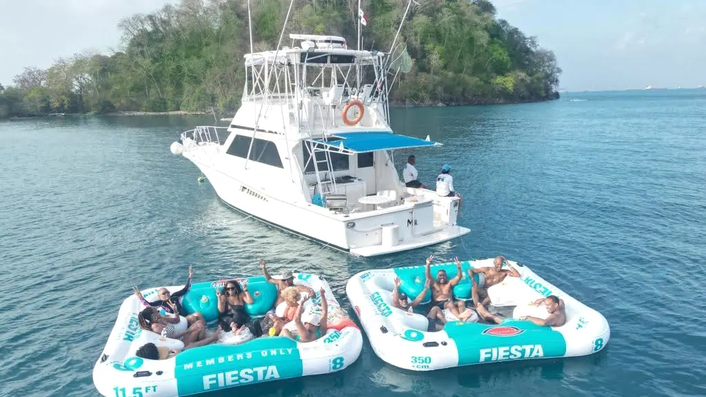 Viking 46 Mango Panama Gem Charters Taboga Tour Yacht Party